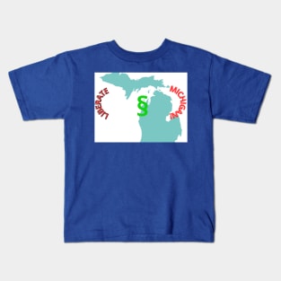 LIBERATE MICHIGAN Kids T-Shirt